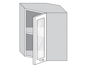 1.60.3у Шкаф настенный (h=720) угловой на 600мм со стекл. дверцей в Нытве - nytva.magazinmebel.ru | фото