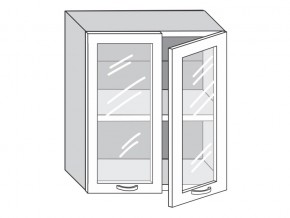1.60.4 Шкаф настенный (h=720) на 600мм с 2-мя стек.дверцами в Нытве - nytva.magazinmebel.ru | фото