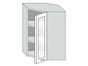 19.60.3у Шкаф настенный (h=913) угловой на 600мм со стекл. дверцей в Нытве - nytva.magazinmebel.ru | фото