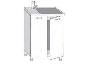 2.60.2м Шкаф-стол на 600мм под врезную мойку с 2-мя дверцами в Нытве - nytva.magazinmebel.ru | фото