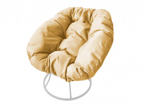 Кресло Пончик без ротанга бежевая подушка в Нытве - nytva.magazinmebel.ru | фото