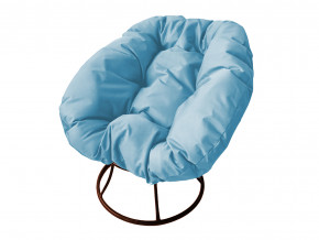 Кресло Пончик без ротанга голубая подушка в Нытве - nytva.magazinmebel.ru | фото