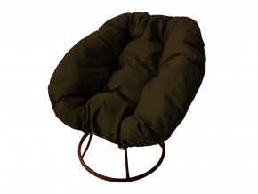 Кресло Пончик без ротанга коричневая подушка в Нытве - nytva.magazinmebel.ru | фото