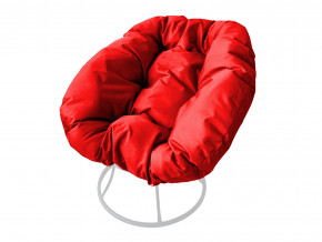 Кресло Пончик без ротанга красная подушка в Нытве - nytva.magazinmebel.ru | фото