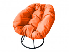 Кресло Пончик без ротанга оранжевая подушка в Нытве - nytva.magazinmebel.ru | фото