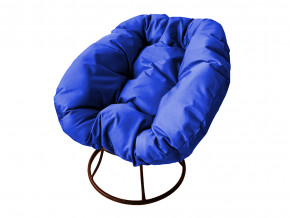 Кресло Пончик без ротанга синяя подушка в Нытве - nytva.magazinmebel.ru | фото