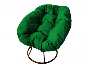 Кресло Пончик без ротанга зелёная подушка в Нытве - nytva.magazinmebel.ru | фото