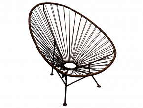 Кресло Ракушка с ротангом коричневый в Нытве - nytva.magazinmebel.ru | фото