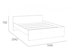 Кровать 1600 НМ 011.53 Симпл Белый Фасадный в Нытве - nytva.magazinmebel.ru | фото - изображение 4