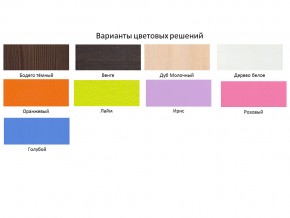 Кровать чердак Малыш 70х160 Дуб молочный-Ирис в Нытве - nytva.magazinmebel.ru | фото - изображение 2