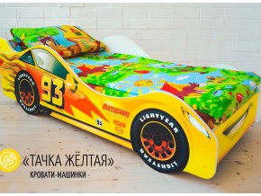 Кровать детская машина Тачка Желтая в Нытве - nytva.magazinmebel.ru | фото