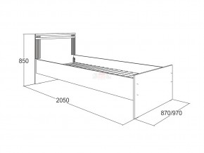 Кровать одинарная Ольга 18 900 в Нытве - nytva.magazinmebel.ru | фото - изображение 2