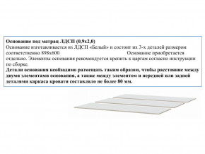 Основание из ЛДСП 0,9х2,0м в Нытве - nytva.magazinmebel.ru | фото