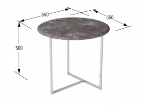 Стол журнальный Альбано серый мрамор в Нытве - nytva.magazinmebel.ru | фото - изображение 2