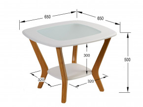 Стол журнальный Мельбурн Белый в Нытве - nytva.magazinmebel.ru | фото - изображение 2