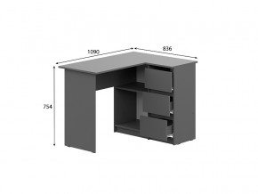 Стол угловой Денвер Графит серый в Нытве - nytva.magazinmebel.ru | фото - изображение 2